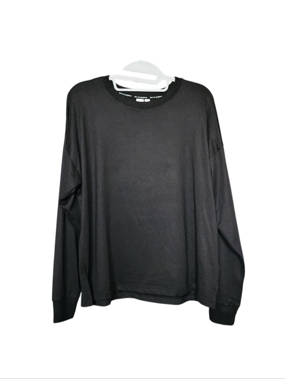 Black Long Sleeve Crewneck Shirt